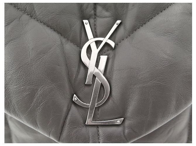 Yves Saint Laurent SAINT LAURENT LOULOU PUFFER MEDIUM 577475 GRIGIO BORSA A MANO BORSA A TRACCOLLA - vista 6