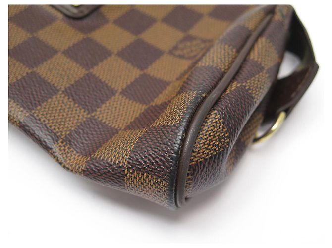 BORSA A MANO LOUIS VUITTON EVA POCHETTE TOILE DAMIER EBONY N55213 BAG Marrone - vista 15