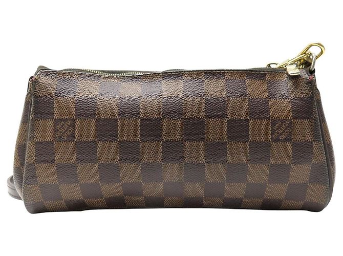 BORSA A MANO LOUIS VUITTON EVA POCHETTE TOILE DAMIER EBONY N55213 BAG Marrone - vista 2
