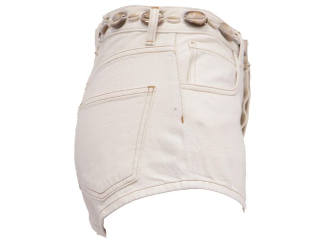 Pantalones cortos Mini Alanui Ocean Dream en algodón blanco Crudo - vista 2