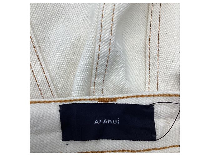 Pantalones cortos Mini Alanui Ocean Dream en algodón blanco Crudo - vista 5