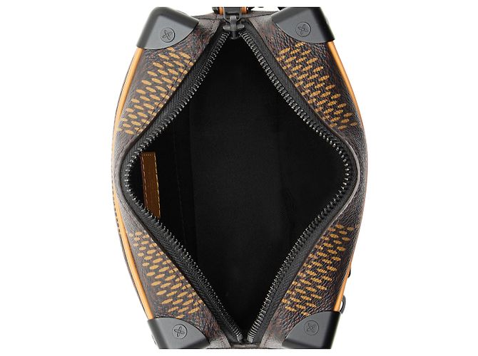 Louis Vuitton x NIGO Giant Damier Ebene Monogram Canvas Mini Soft Trunk Nero - vista 7