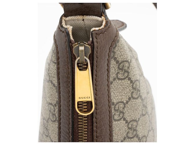 Borsa a tracolla media Gucci GG Supreme Ophidia Marrone Beige - vista 10