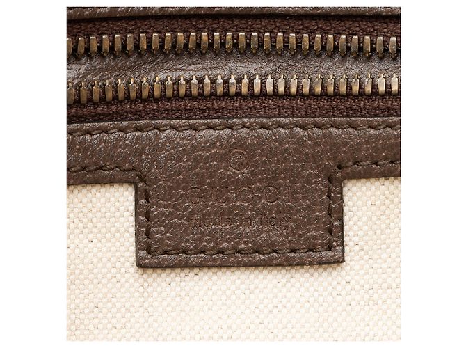 Borsa a tracolla media Gucci GG Supreme Ophidia Marrone Beige - vista 8