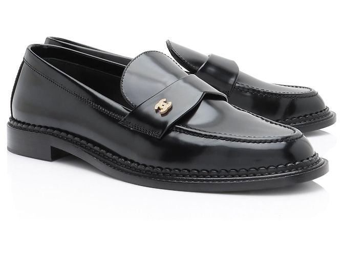 Gabrielle Mocassini Chanel CC in pelle di agnello - Taglia 9.5 / 9.5 Nero - vista 2