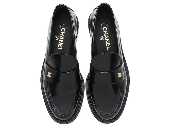 Gabrielle Mocassini Chanel CC in pelle di agnello - Taglia 9.5 / 9.5 Nero - vista 5