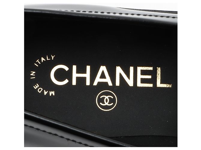 Gabrielle Mocassini Chanel CC in pelle di agnello - Taglia 9.5 / 9.5 Nero - vista 7