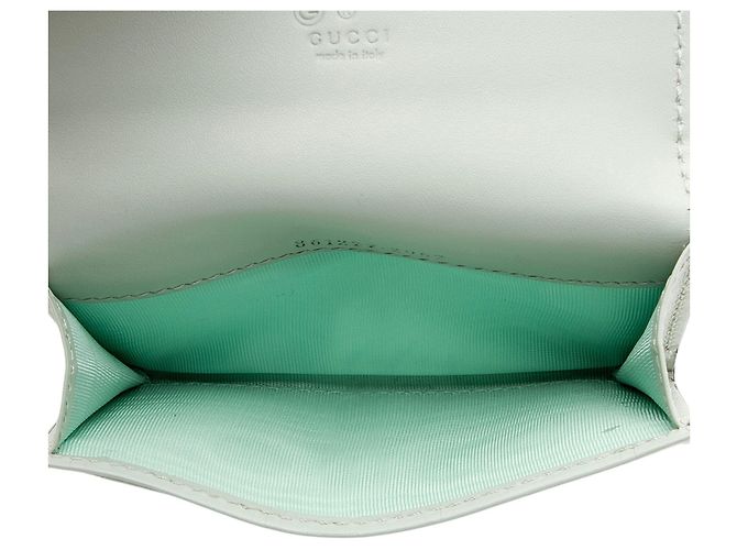 Tarjetero de piel Jumbo GG de Gucci Verde - vista 5