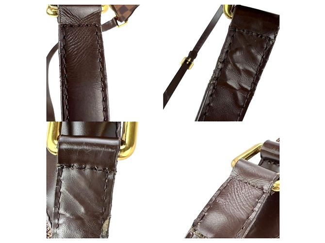 Louis Vuitton Damier Ebene Bloomsbury PM Messenger Crossbody Marrone - vista 5