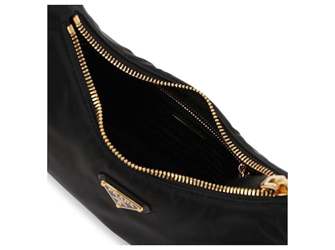 Prada Borsa Mini Re-edition Re-nylon Nero - vista 7
