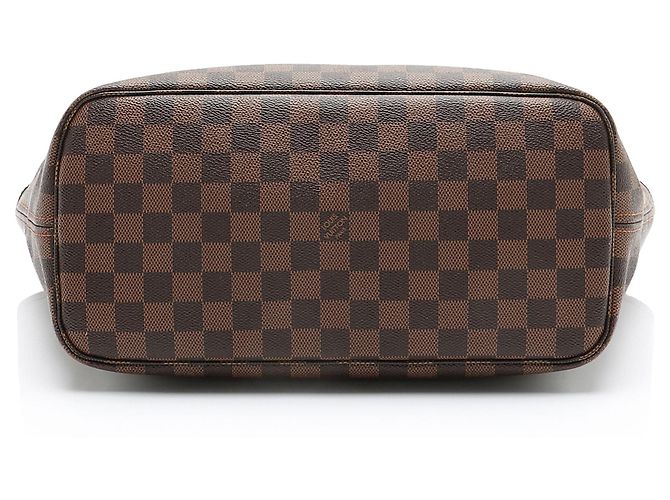 Borsa Louis Vuitton Damier Ebene Neverfull MM Tote Marrone - vista 4