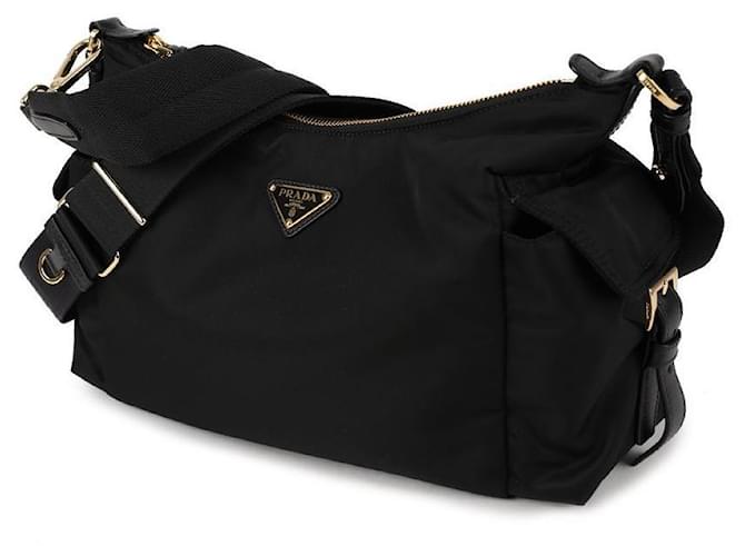 Prada Borsa a tracolla Explorer Large in Re-nylon Nero - vista 3