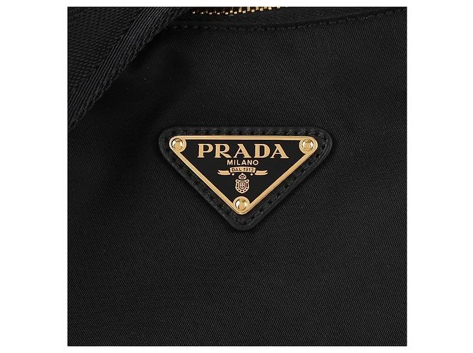 Prada Borsa a tracolla Explorer Large in Re-nylon Nero - vista 8