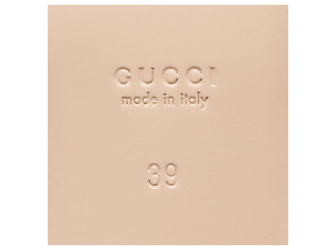 Sandali slide Gucci con logo ricamato e banda Web - Size 9 / 39 Rosso - vista 7