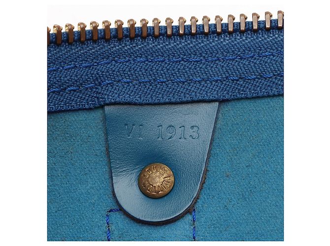 Louis Vuitton Vintage Epi Leather Keepall 45 Duffle Blu - vista 6