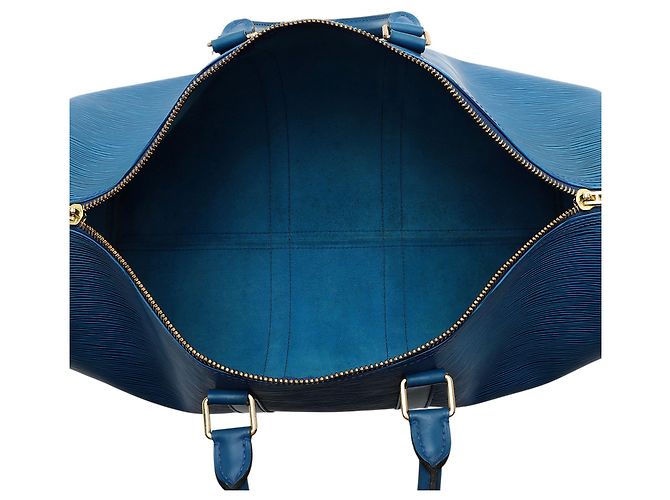 Louis Vuitton Vintage Epi Leather Keepall 45 Duffle Blu - vista 7