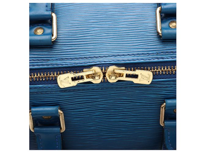 Louis Vuitton Vintage Epi Leather Keepall 45 Duffle Blu - vista 9
