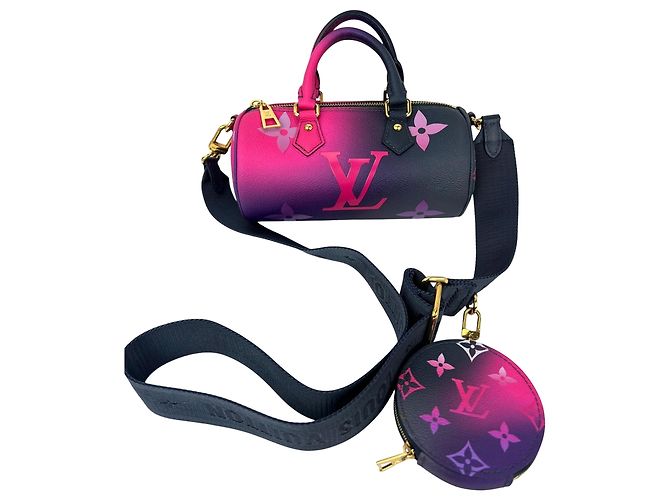Borsa a tracolla Louis Vuitton Monogram Giant Spring In The City Papillon BB Rosa - vista 2