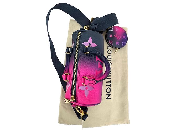 Borsa a tracolla Louis Vuitton Monogram Giant Spring In The City Papillon BB Rosa - vista 5