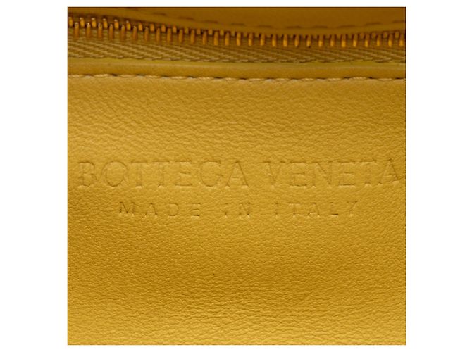 Borsa a tracolla Maxi Cassette con catena in nappa Bottega Veneta Giallo - vista 7