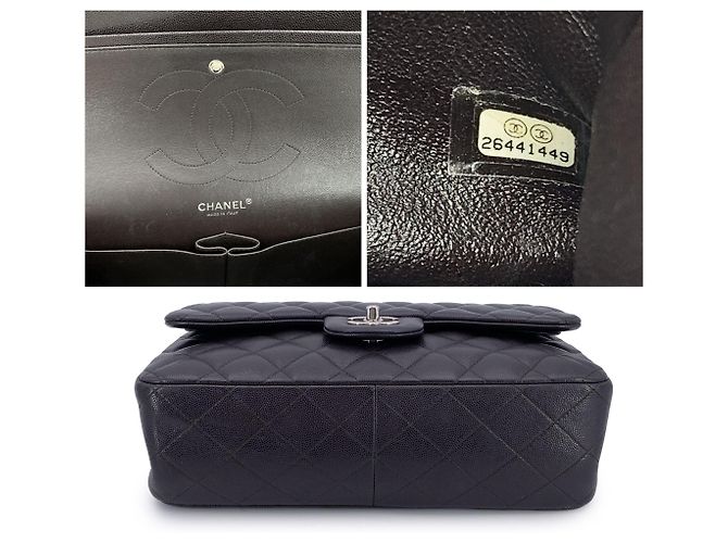 Borsa a tracolla in pelle Chanel Timeless/Classique Marrone - vista 3