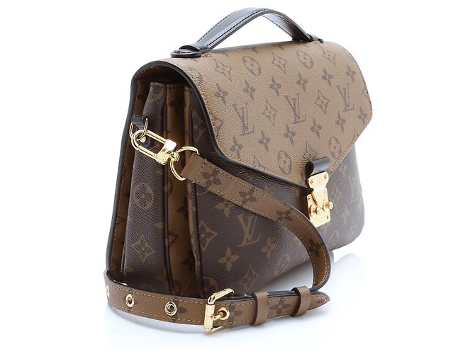 Borsa a tracolla Louis Vuitton Reverse Monogram Pochette Metis Marrone - vista 2