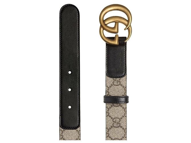 Gucci GG-Gürtel mit Doppelverschluss Mehrfarben - Ansicht 4
