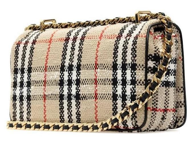 Burberry Small Roller Bag Vintage Check Boucle Multicolore - vista 3
