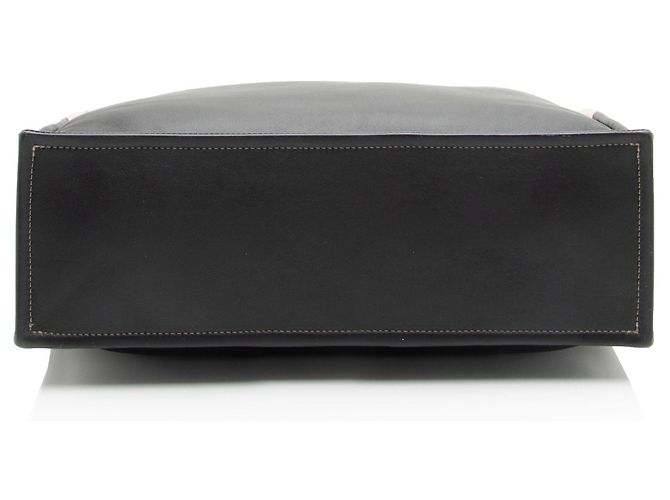 Chanel Large Boy Tote aus bicolor Kalbsleder Schwarz - Ansicht 4