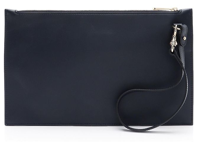 Pochette Gucci in pelle Blu - vista 3