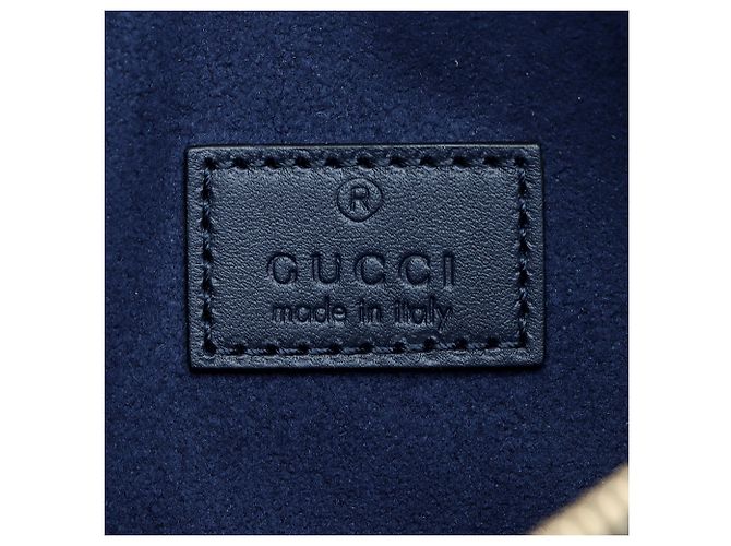 Pochette Gucci in pelle Blu - vista 7