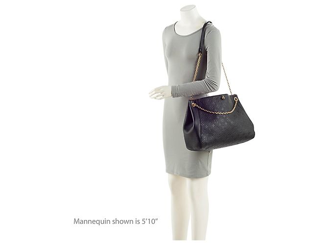 Louis Vuitton Monogram Empreinte Anytime MM Tote Schwarz - Ansicht 5