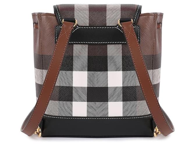 Burberry Zaino Micro Check da donna Marrone - vista 4