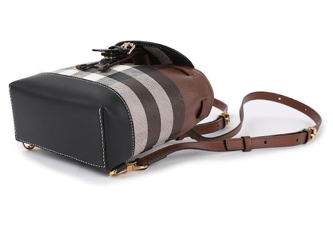 Burberry Zaino Micro Check da donna Marrone - vista 5