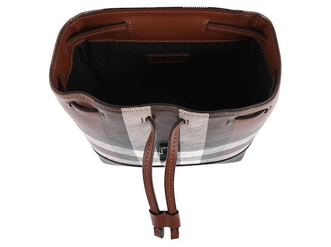 Burberry Zaino Micro Check da donna Marrone - vista 6