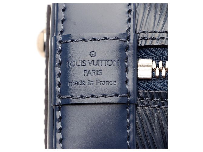 Louis Vuitton Alma BB Satchel aus Epi-Leder Blau - Ansicht 8