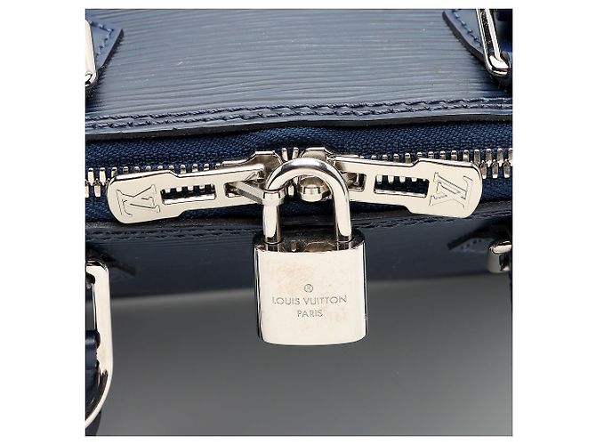 Louis Vuitton Alma BB Satchel aus Epi-Leder Blau - Ansicht 9