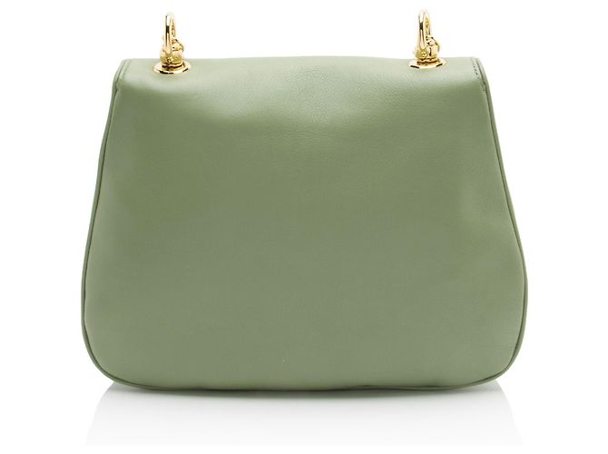Borsa a spalla media Blondie in pelle Gucci Verde - vista 3