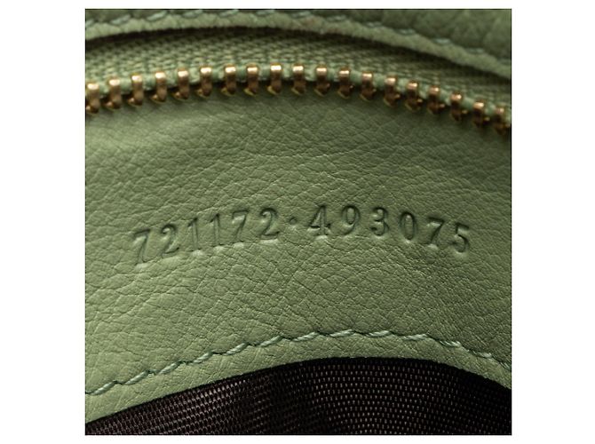 Borsa a spalla media Blondie in pelle Gucci Verde - vista 6