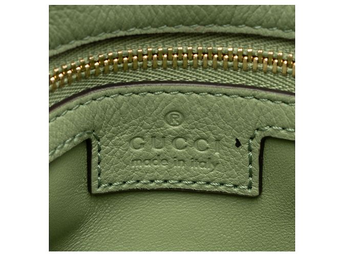 Borsa a spalla media Blondie in pelle Gucci Verde - vista 8