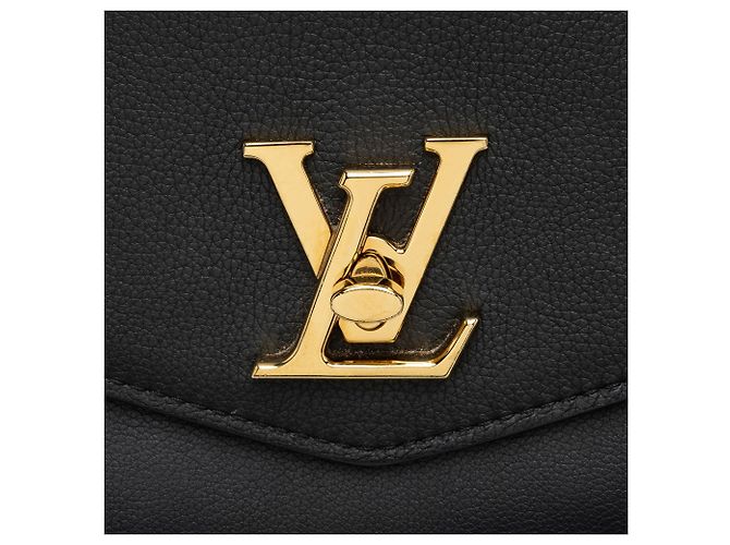 Louis Vuitton Taurillon Leather Oxford Lockme Top Handle Nero - vista 9