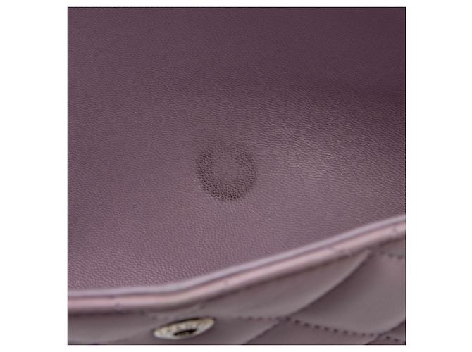 Gabrielle Borsa Chanel Classic Jumbo Double Flap in pelle di agnello Porpora - vista 10