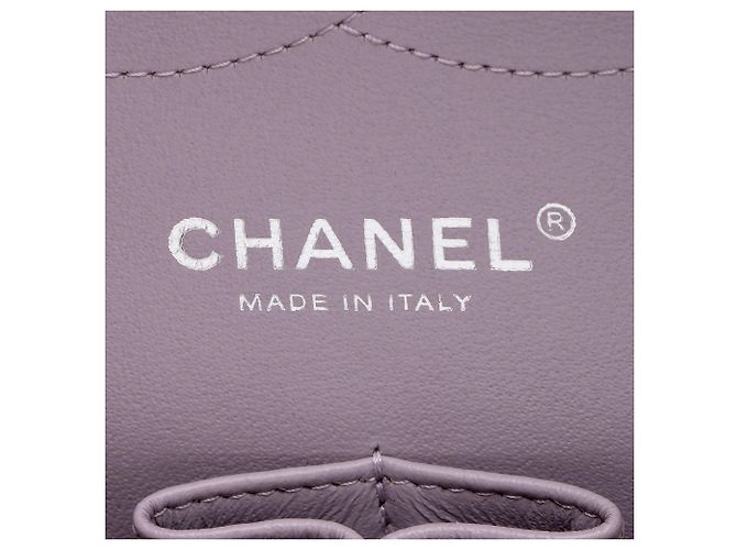 Gabrielle Borsa Chanel Classic Jumbo Double Flap in pelle di agnello Porpora - vista 8
