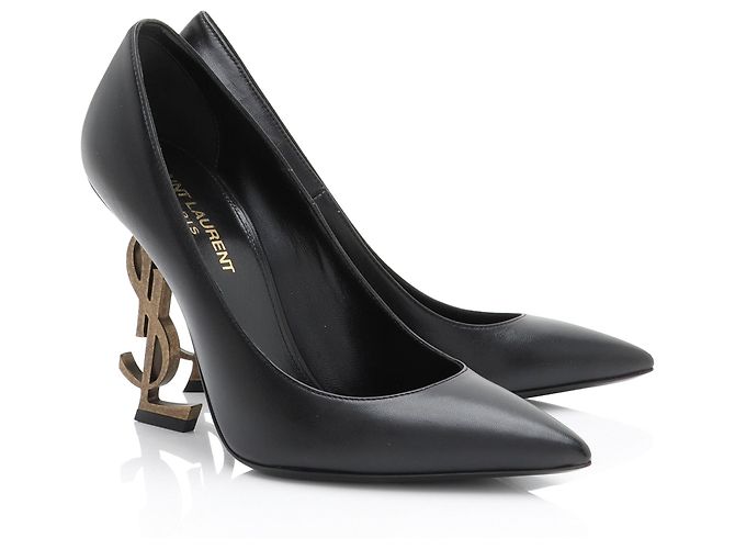 Décolleté Opyum in pelle Saint Laurent - Size 6 / 36 Nero - vista 2