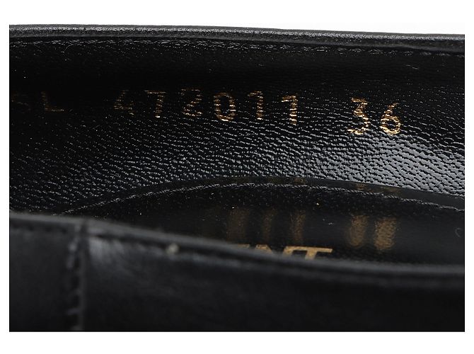 Décolleté Opyum in pelle Saint Laurent - Size 6 / 36 Nero - vista 4