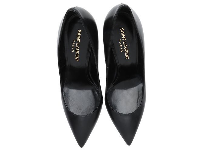 Décolleté Opyum in pelle Saint Laurent - Size 6 / 36 Nero - vista 5