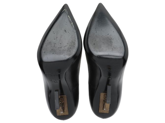 Décolleté Opyum in pelle Saint Laurent - Size 6 / 36 Nero - vista 6