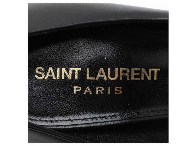 Décolleté Opyum in pelle Saint Laurent - Size 6 / 36 Nero - vista 7