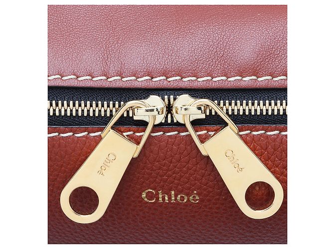 Chloé Chloe Daria Medium Satchel aus Leder Braun - Ansicht 10