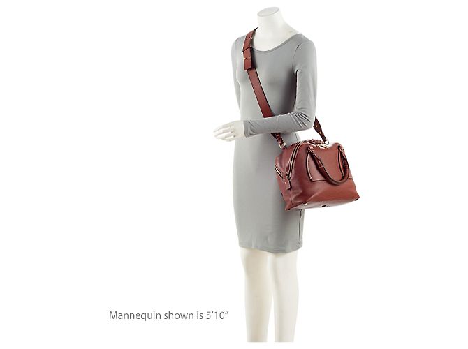 Chloé Chloe Daria Medium Satchel aus Leder Braun - Ansicht 5